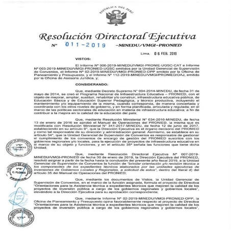 Directiva n-001-2019