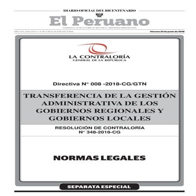 Directiva transferencia 008-2018