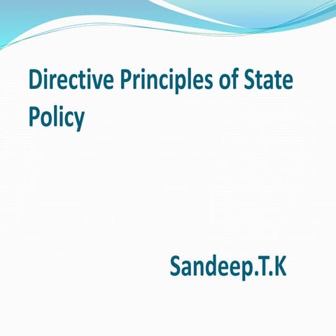 Directive principles of state policy