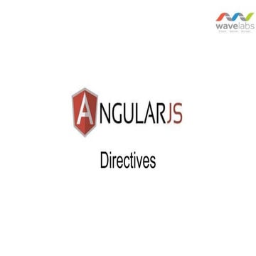 Directives in angularJs | PPTX