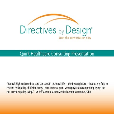 End of Life Planning - Directives by Design