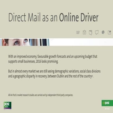 Direct Mail as an Online Driver