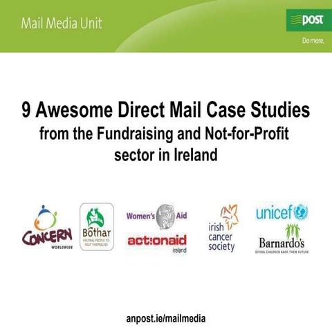 Direct mail case studies from the fundraising sector in Ireland
