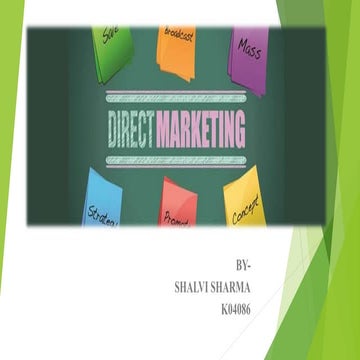 Direct marketing ppt shalvi