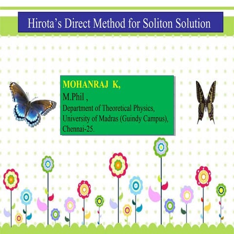 Direct method for soliton solution