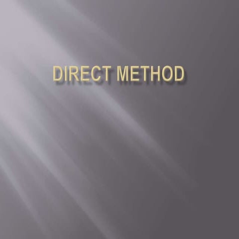 Direct method ppt