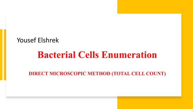 Direct microscope method