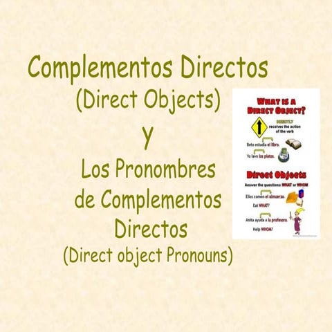 Direct object pronouns