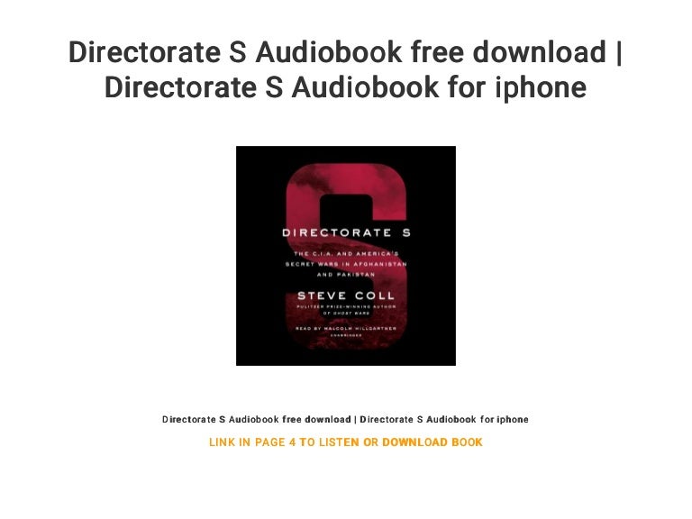 Directorate S Audiobook Free Download Directorate S Audiobook For I