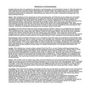 Director's commentary