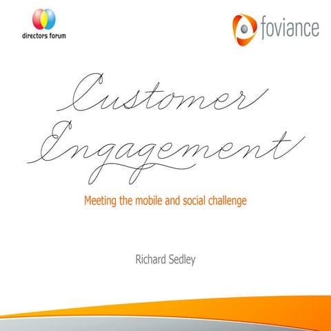 The challenge of Social & mobile customer engagement