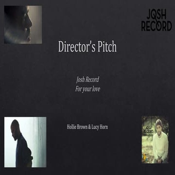 Director’s pitch 