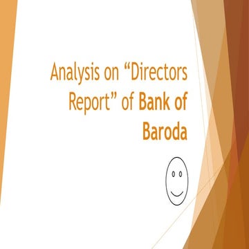 Directors report - Bank of Baroda
