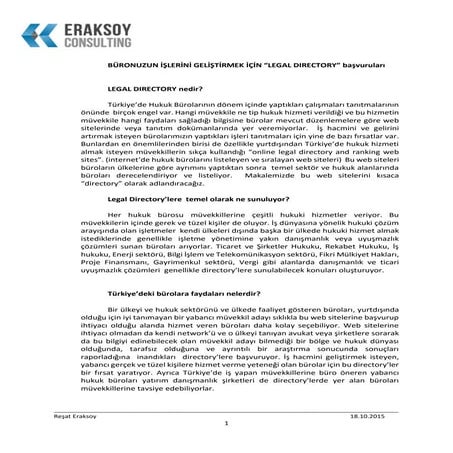 Directory basvurulari