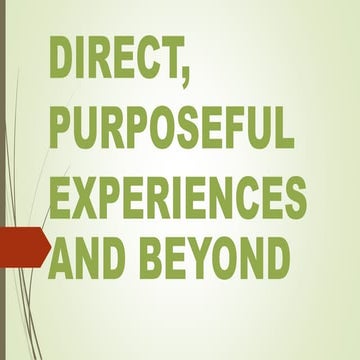 Lesson 7 Direct purposeful and beyond prof.ed 4