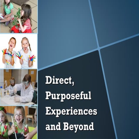 Direct, purposeful experiences  presentation