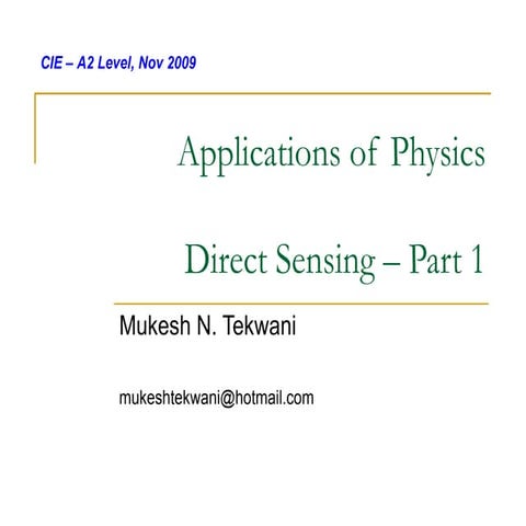 Direct sensing