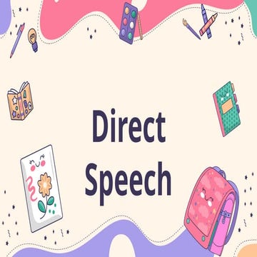 this presentation is DIRECT SPEECH .pptx
