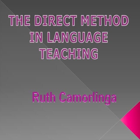 Direct teaching presentation rc