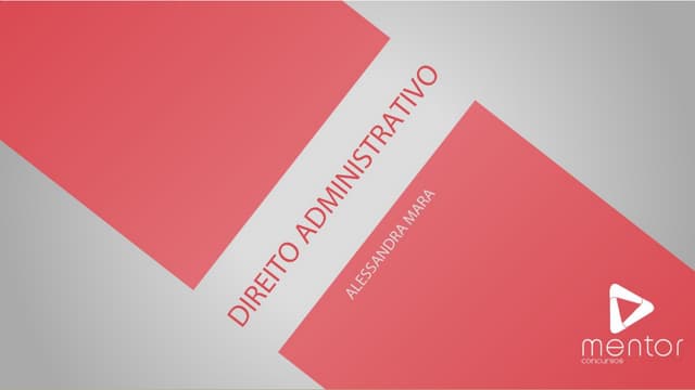 Direito Administrativo - Desapropriação