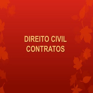 Direito Civil Contratos