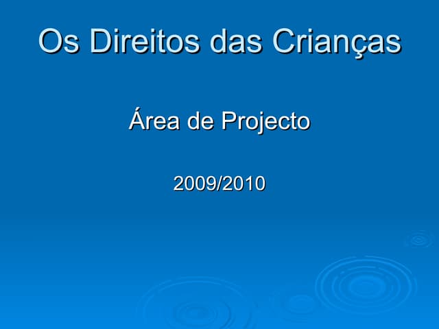 Direitos das crianças