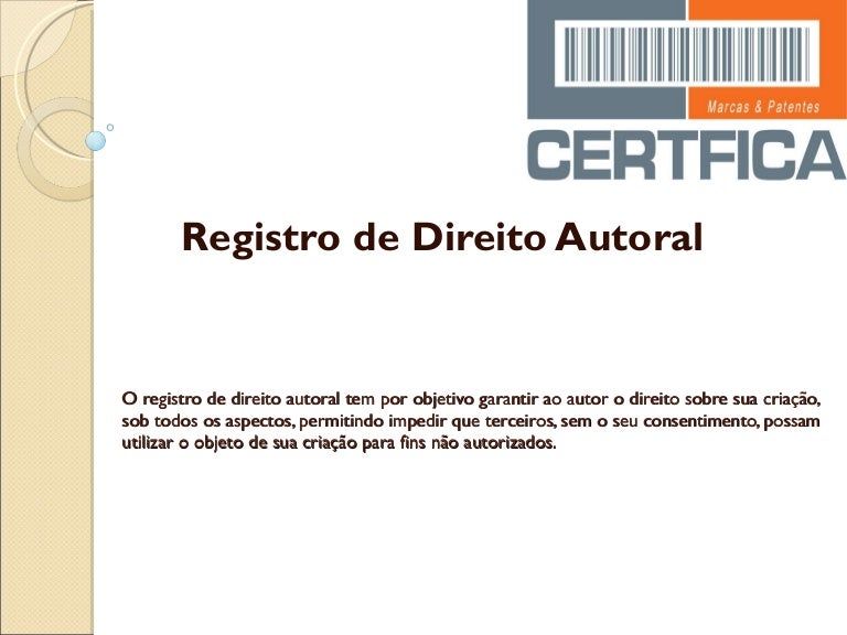 Explique Com Suas Palavras O Que São Direitos Autorais