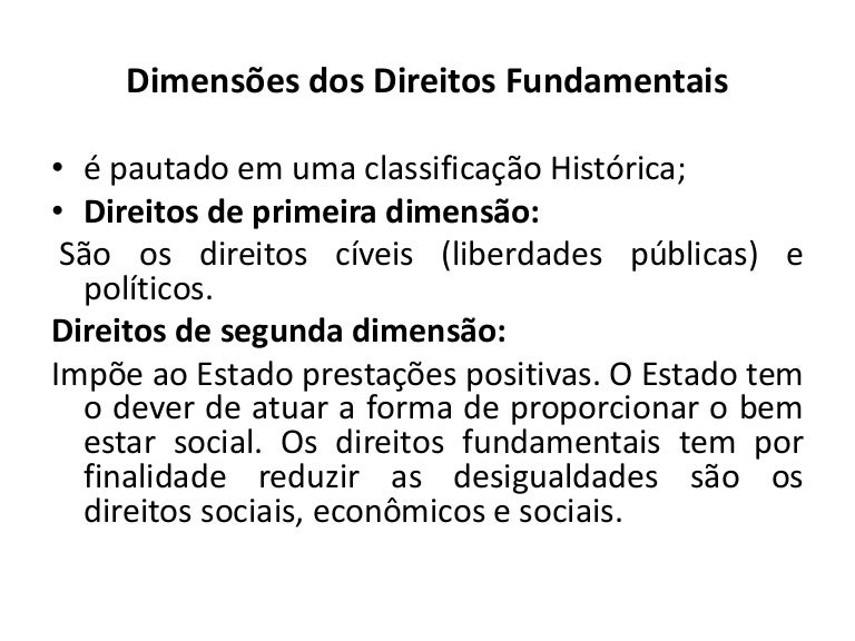 Sobre Os Direitos Fundamentais é Correto Afirmar Que