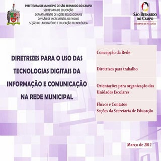 Diretrizes e orientações sobre tdic...