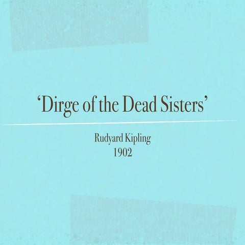 Dirge of the dead sisters