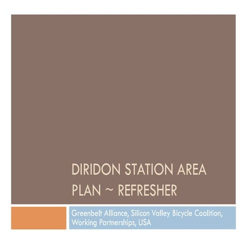 Diridon Station EIR workshop slides