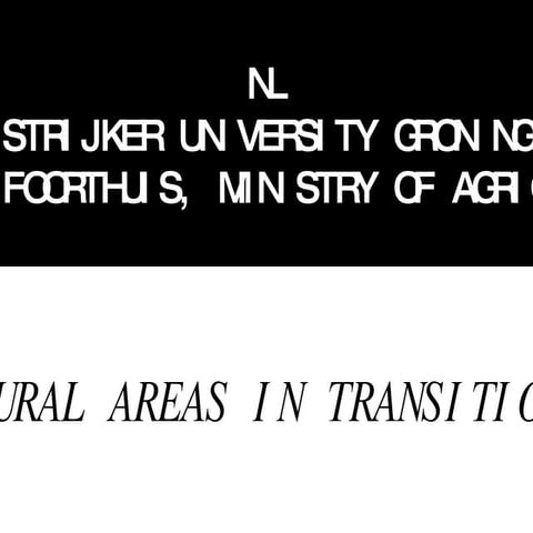 rural areas in transition