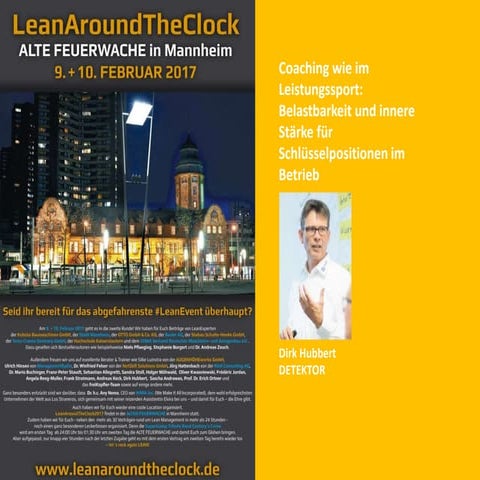 Belastbarkeit und innere Stärke für die Schlüsselpersonen im Betrieb