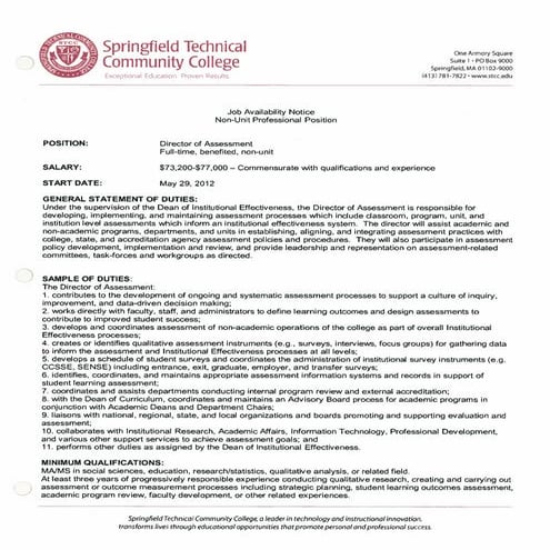 Dir+of+assessment+stcc