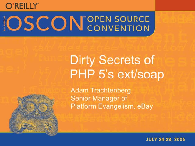 Dirty Secrets of the PHP SOAP Extension