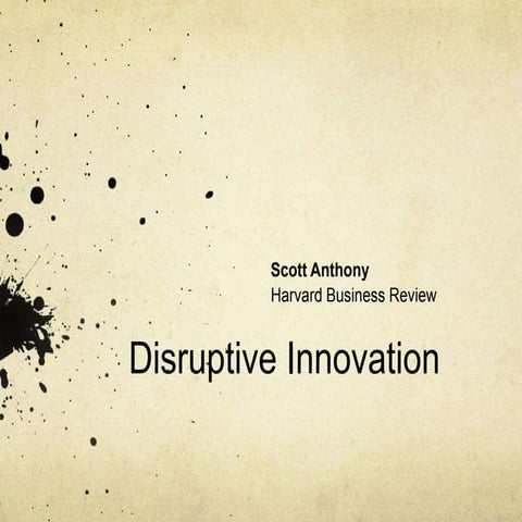 Diruptive innovation