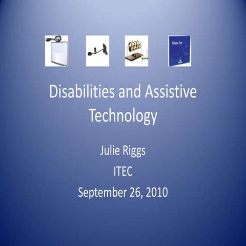Disabilities presentation