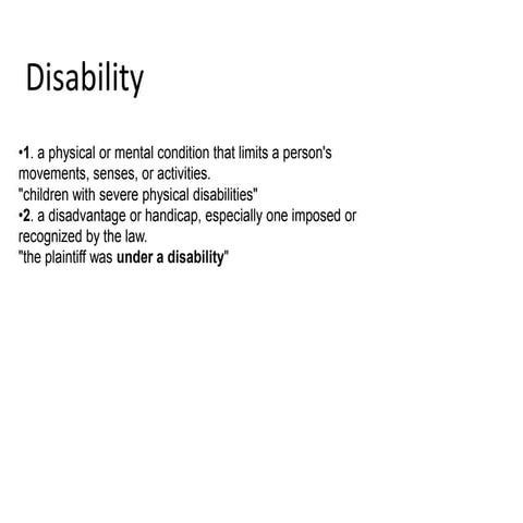 Disability | PPTX