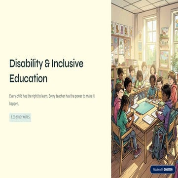 Marginalisation and inclusive education for physically disabled ...