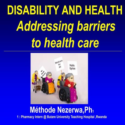 Disability and health addressing barriers to health care méthode nezerwa-rwanda