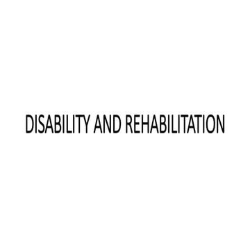 DISABILITY AND REHABILITATION.pptx