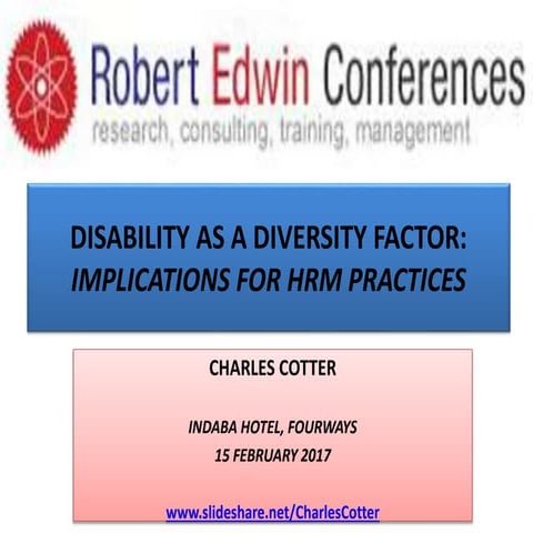 Disability as a Diversity Factor_Implications for HRM practices 