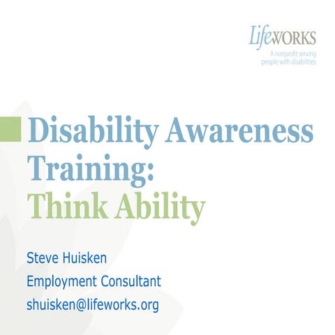 Disability Awareness Training