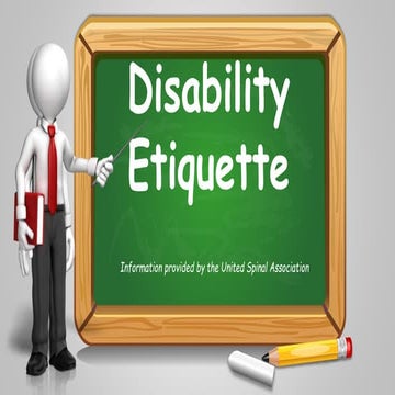Disability Etiquette
