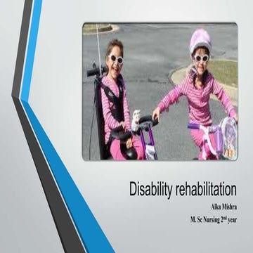 Disability rehabilitation
