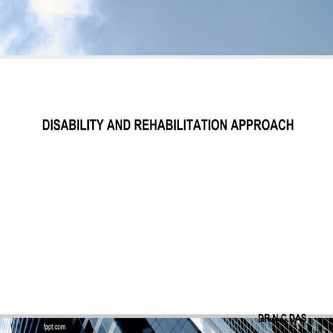 Disability & Rehabilitation approach