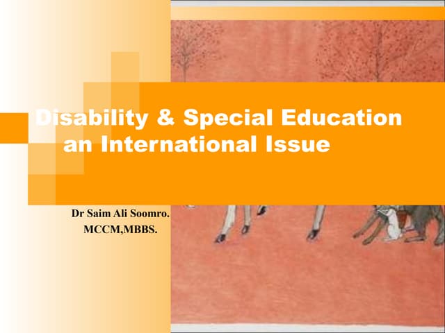 Disability & special education
