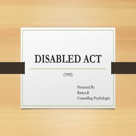 DISABLED ACT - PowerPoint Presentation-2025 | PPT