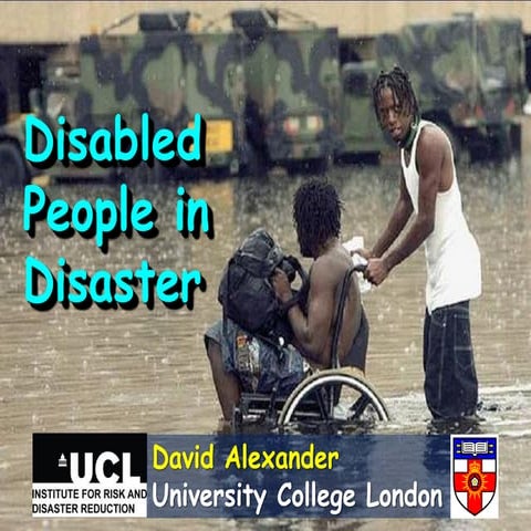 Disaster and People With Disabilities | PDF