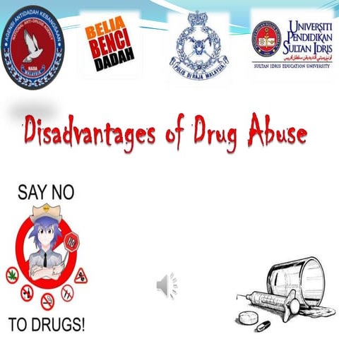Disadvantages of drug abuse